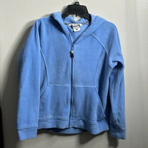 Columbia Women Blue Full Zip Up Jacket Hoodie Fleece‎ Size Large.